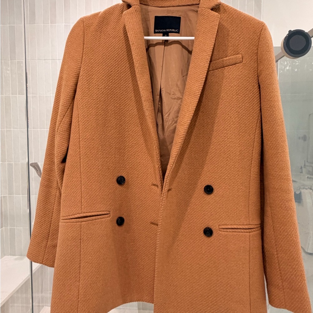 Banana Republic Women's Brown Double-Breasted Blazer